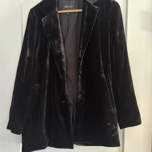 Black Velvet Women's Coat